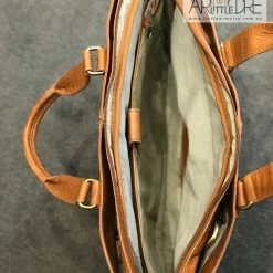 Oran Leather OB-23202 Garnet Vintage Leather Satchel Bag