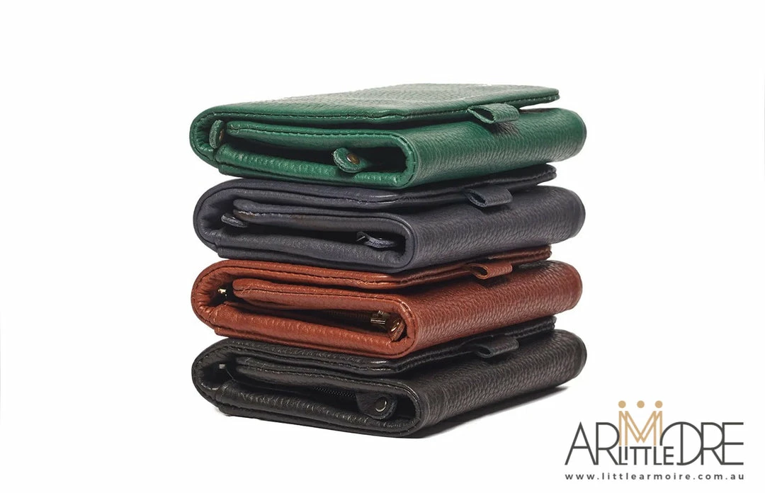 Best Sale 👍 Rugged Hide Joanne RH-8002 Leather Tri-fold Wallet 😍 3 Rugged Hide Joanne RH-8002 Leather Tri-fold Wallet