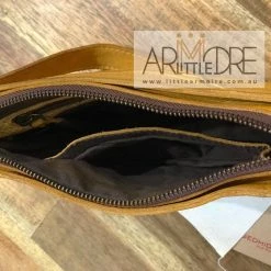 WOMEN Rugged Hide Amina RH-2215 Leather Crossbody Bag With Lattice Weave Design