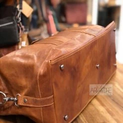 Oran Leather SALE Rugged Hide RH-6004 Toowoomba Leather Overnight Bag