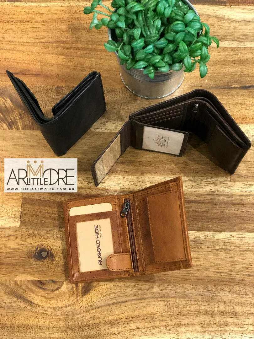 Best Pirce β MEN Rugged Hide Scott RH-1424 Rugged Leather Bi-Fold Wallet π 12 MEN Rugged Hide Scott RH-1424 Rugged Leather Bi-Fold Wallet