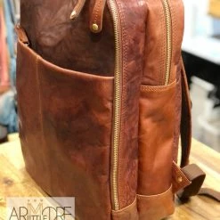 Outlet 😀 Rugged Hide Fox RH-235 Unisex Leather Laptop / Travel 🎒 Backpack 👩 WOMEN 🎁 24 Rugged Hide Fox RH-235 Unisex Leather Laptop / Travel Backpack WOMEN