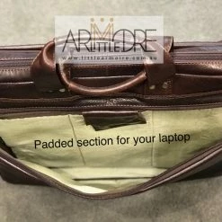 Satchel / Laptop Bag Oran Leather OB-23082 Vince Business Leather Laptop Bag