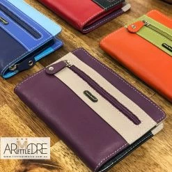 Franco Bonini FB-1814 Small Zip Around Soft Leather Multi Colour Wallet WOMEN