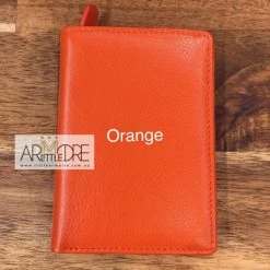 WOMEN Oran Leather RW-02 Zip Mini Leather Card Holder Wallet