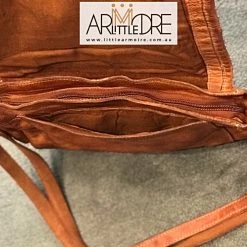 Rugged Hide Susie RH-2205 Ladies Flap Cross Body Bag With Lattice Weave Detail