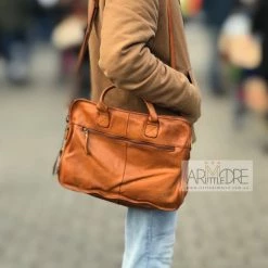 Rugged Hide Cooper RH-5006 Vintage Business Leather Laptop / Document Bag