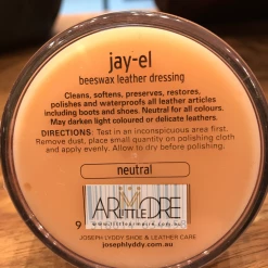 Little Armoire Joseph Lyddy Jay-El Natural Beeswax Leather Dressing