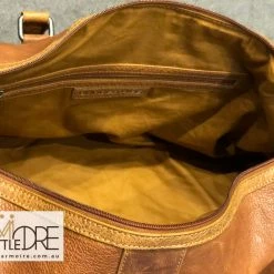 Oran Leather SALE Rugged Hide RH-1302 Leo Leather Overnight Luggage Bag