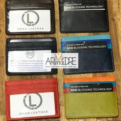 Oran Leather Craig SAF-7202 RFID Protected Leather Card Holder With Window WOMEN