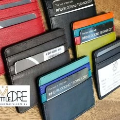 Oran Leather Craig SAF-7202 RFID Protected Leather Card Holder With Window WOMEN