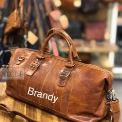 Oran Leather SALE Rugged Hide RH-6004 Toowoomba Leather Overnight Bag