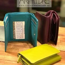 Oran Leather WL-398 Ruby Small Compact Leather Wallet