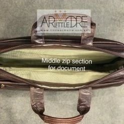 Satchel / Laptop Bag Oran Leather OB-23082 Vince Business Leather Laptop Bag