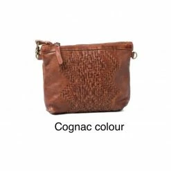 WOMEN Rugged Hide Judy RH-1910 Weave Style Soft Leather Clutch / Sling Bag