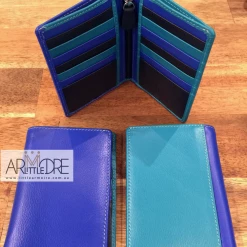 WOMEN Oran Leather RW-02 Zip Mini Leather Card Holder Wallet