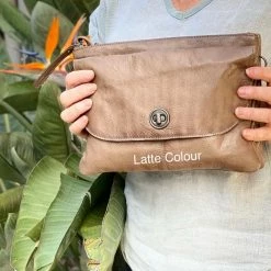 Rugged Hide Romy RH-13687 Leather Crossbody Clutch Bag