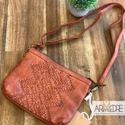 WOMEN Rugged Hide Judy RH-1910 Weave Style Soft Leather Clutch / Sling Bag