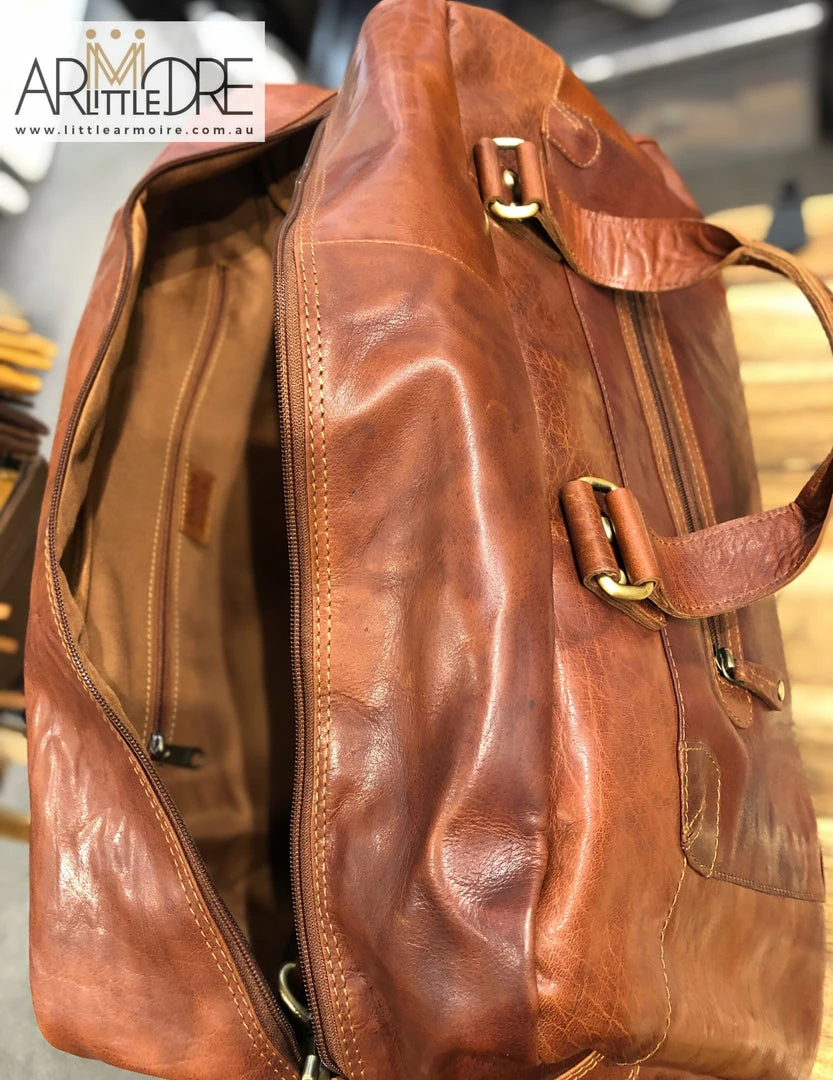Flash Sale 𧨠Oran Leather OB-17336 Leather Travel Bag / Luggage π 6 Oran Leather OB-17336 Leather Travel Bag / Luggage