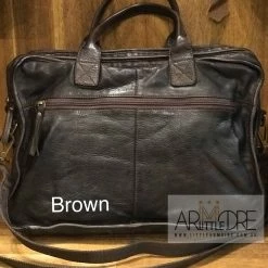 Rugged Hide Cooper RH-5006 Vintage Business Leather Laptop / Document Bag