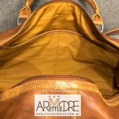 Oran Leather SALE Rugged Hide RH-1302 Leo Leather Overnight Luggage Bag