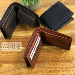 Rugged Hide Jesse RH-128 Jesse Men's Leather Wallet With Coin