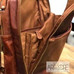 Outlet 😀 Rugged Hide Fox RH-235 Unisex Leather Laptop / Travel 🎒 Backpack 👩 WOMEN 🎁 23 Rugged Hide Fox RH-235 Unisex Leather Laptop / Travel Backpack WOMEN