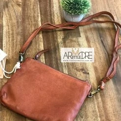 WOMEN Rugged Hide Judy RH-1910 Weave Style Soft Leather Clutch / Sling Bag