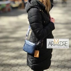 Rugged Hide Marcelle RH-13689 Small Soft Leather Crossbody Leather Pouch Bag