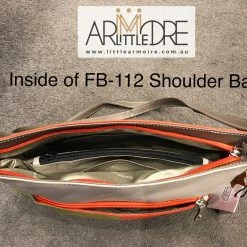 Franco Bonini FB-112 Multi Coloured Top Zip Leather Shoulder Bag WOMEN