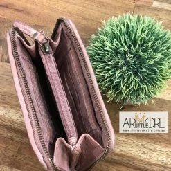 Brand new ⭐ Rugged Hide Pearl RH-2217 Ladies Medium Size Zip Around Lattice Weave Design Wallet 👩 WOMEN 🎁 22 Rugged Hide Pearl RH-2217 Ladies Medium Size Zip Around Lattice Weave Design Wallet WOMEN