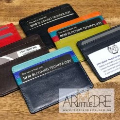 Oran Leather Craig SAF-7202 RFID Protected Leather Card Holder With Window WOMEN