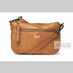 Rugged Hide Marcelle RH-13689 Small Soft Leather Crossbody Leather Pouch Bag