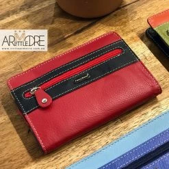 Franco Bonini FB-1814 Small Zip Around Soft Leather Multi Colour Wallet WOMEN