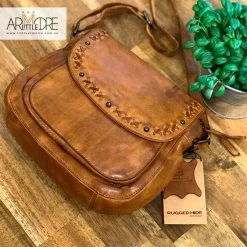 Brand new ⭐ WOMEN Rugged Hide Ellie RH-41306 Medium Ladies Leather Crossbody Bag ⌛ 23 WOMEN Rugged Hide Ellie RH-41306 Medium Ladies Leather Crossbody Bag