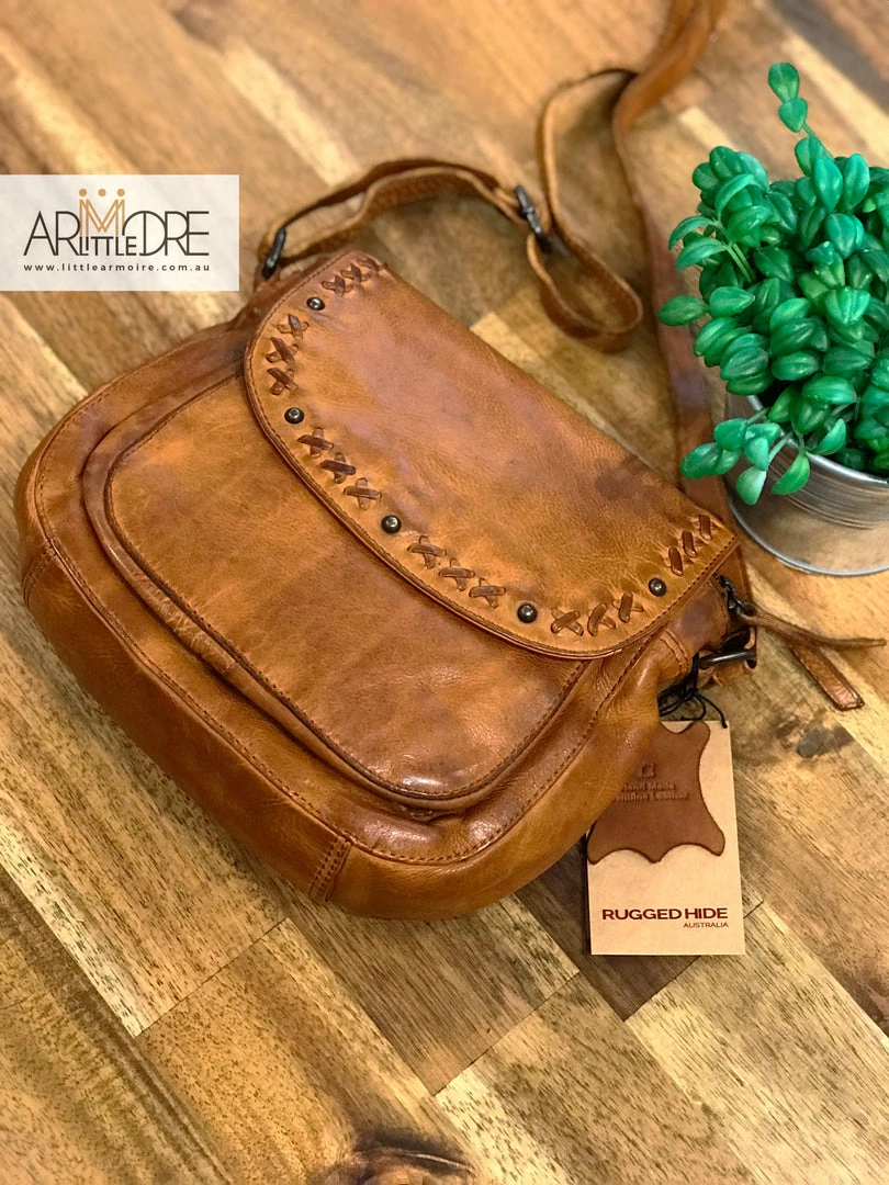 Brand new ⭐ WOMEN Rugged Hide Ellie RH-41306 Medium Ladies Leather Crossbody Bag ⌛ 9 WOMEN Rugged Hide Ellie RH-41306 Medium Ladies Leather Crossbody Bag