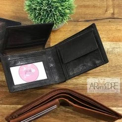 Rugged Hide Jesse RH-128 Jesse Men's Leather Wallet With Coin