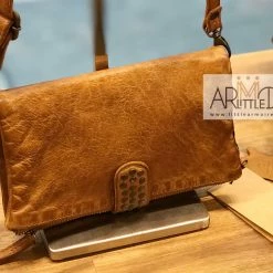 Rugged Hide Valentina RH-40639 Ladies Leather Sling Bag / Clutch With Stud Design WOMEN