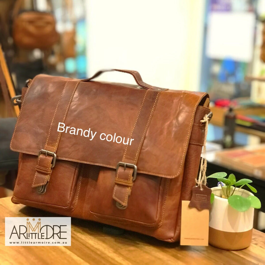 New π Oran Leather Satchel / Laptop Bag Rugged Hide RH-6000 Emerson Classic Laptop Bag π 12 Oran Leather Satchel / Laptop Bag Rugged Hide RH-6000 Emerson Classic Laptop Bag