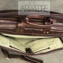 Satchel / Laptop Bag Oran Leather OB-23082 Vince Business Leather Laptop Bag