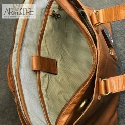 Oran Leather OB-23202 Garnet Vintage Leather Satchel Bag