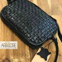 Rugged Hide RH-36136 Divya Woven Compact Cross Body Leather Bag WOMEN