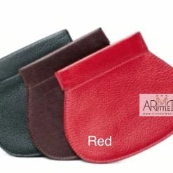 Oran Leather Mark CP-9020 Leather Coin Purse With Strong Metal Spring Closure