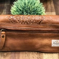 Rugged Hide Maeve RH-1979 Soft Leather Ladies Wallet With Weave Design