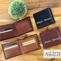 Rugged Hide RH-3181 Two Tone Leather Wallet With Coin
