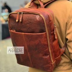Outlet 😀 Rugged Hide Fox RH-235 Unisex Leather Laptop / Travel 🎒 Backpack 👩 WOMEN 🎁 32 Rugged Hide Fox RH-235 Unisex Leather Laptop / Travel Backpack WOMEN