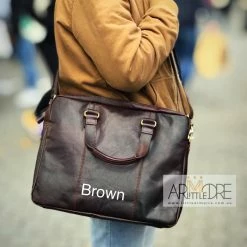 Rugged Hide Liam RH-231 Business Leather Laptop Bag / Briefcase WOMEN