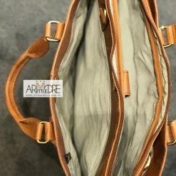 Oran Leather OB-23202 Garnet Vintage Leather Satchel Bag