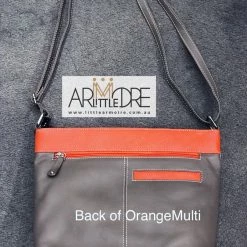 Franco Bonini FB-112 Multi Coloured Top Zip Leather Shoulder Bag WOMEN