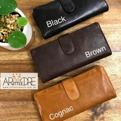 Rugged Hide RH-3030 Nova Press Stud Tab Ladies Leather Wallet WOMEN